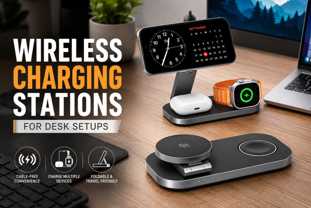Wireless Charging Stations for Desk Setups