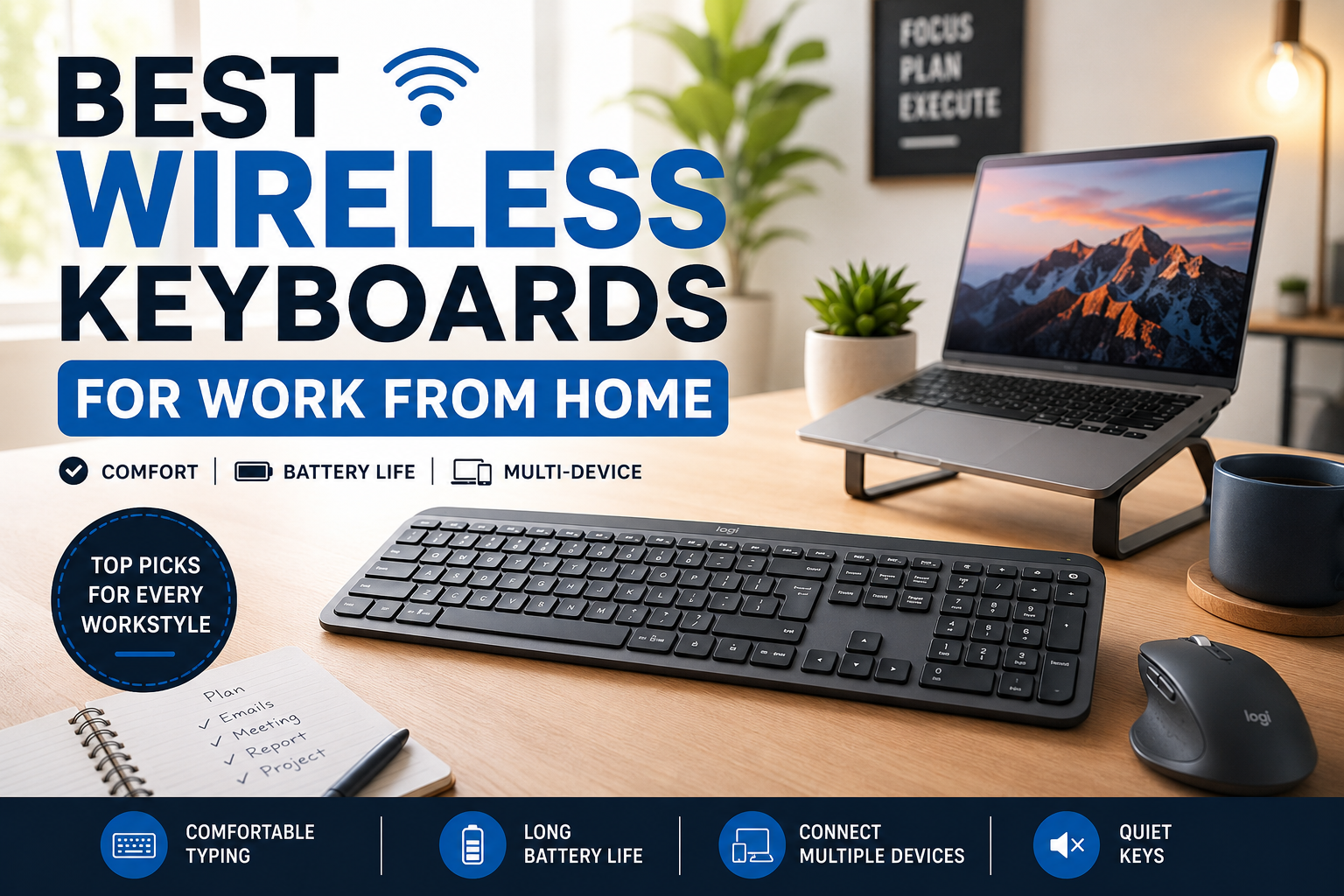 Best Wireless Keyboards for Work From Home