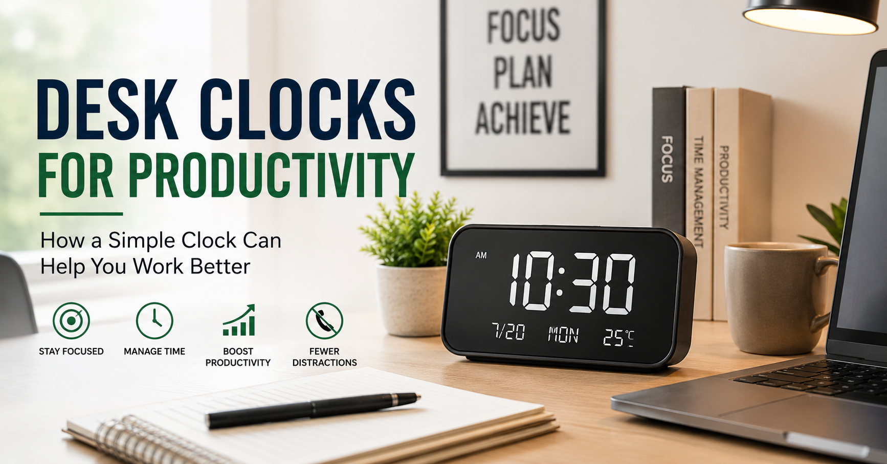 Desk Clocks for Productivity