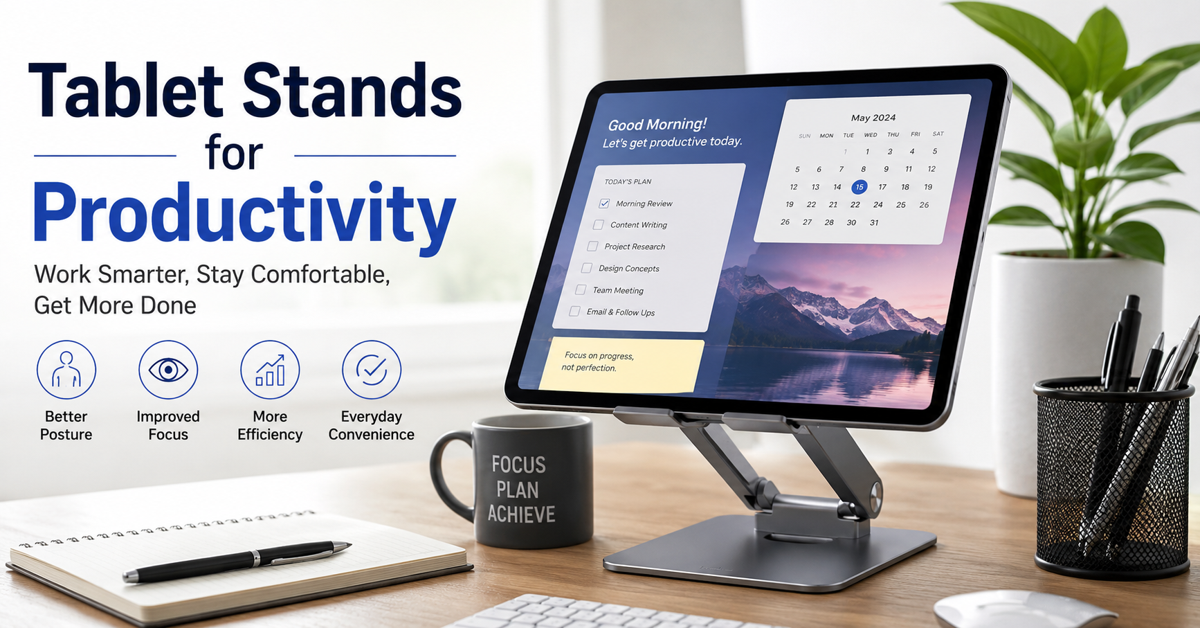 Tablet Stands for Productivity