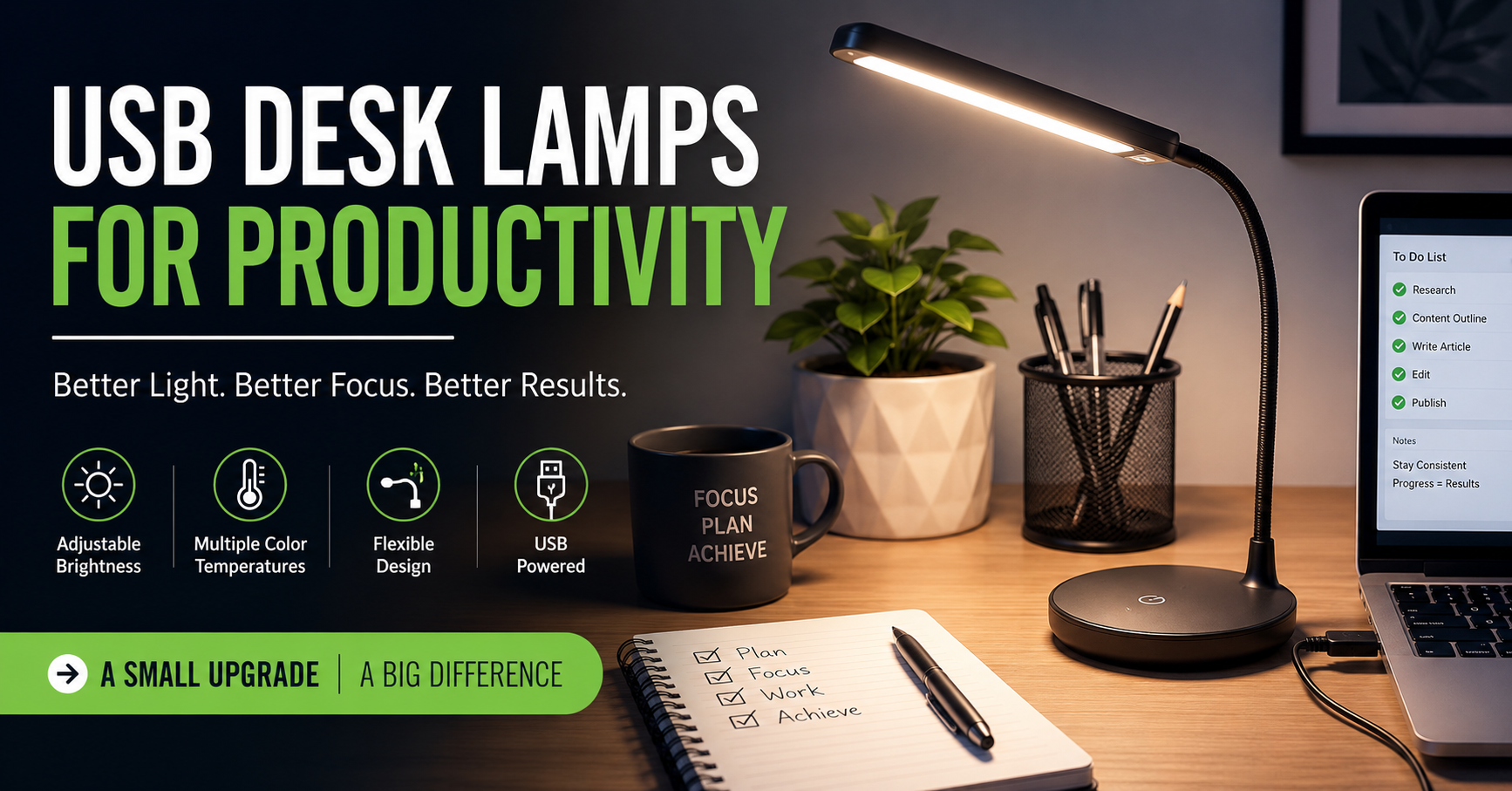 USB Desk Lamps for Productivity