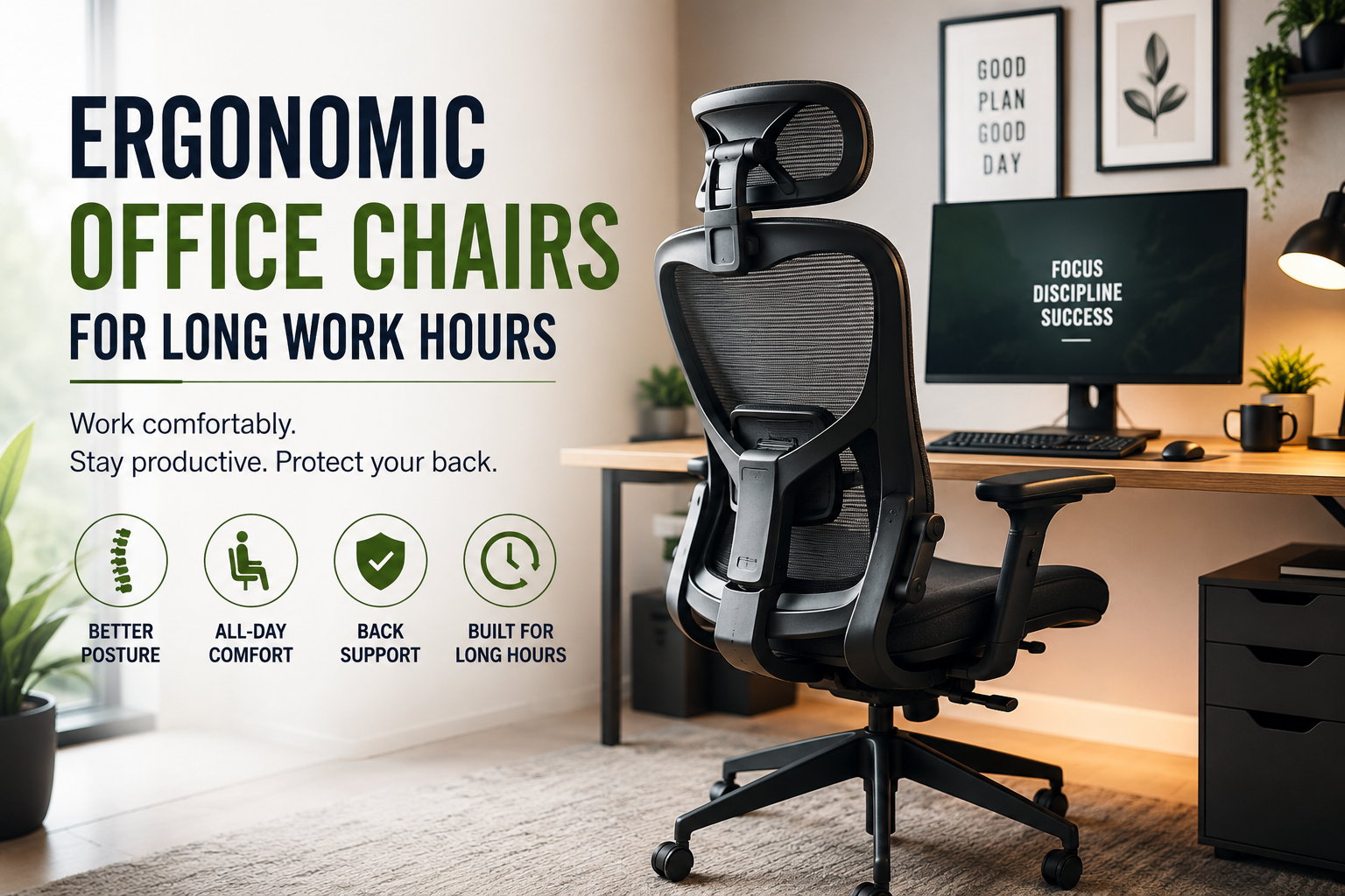 Ergonomic Office Chairs for Long Work Hours