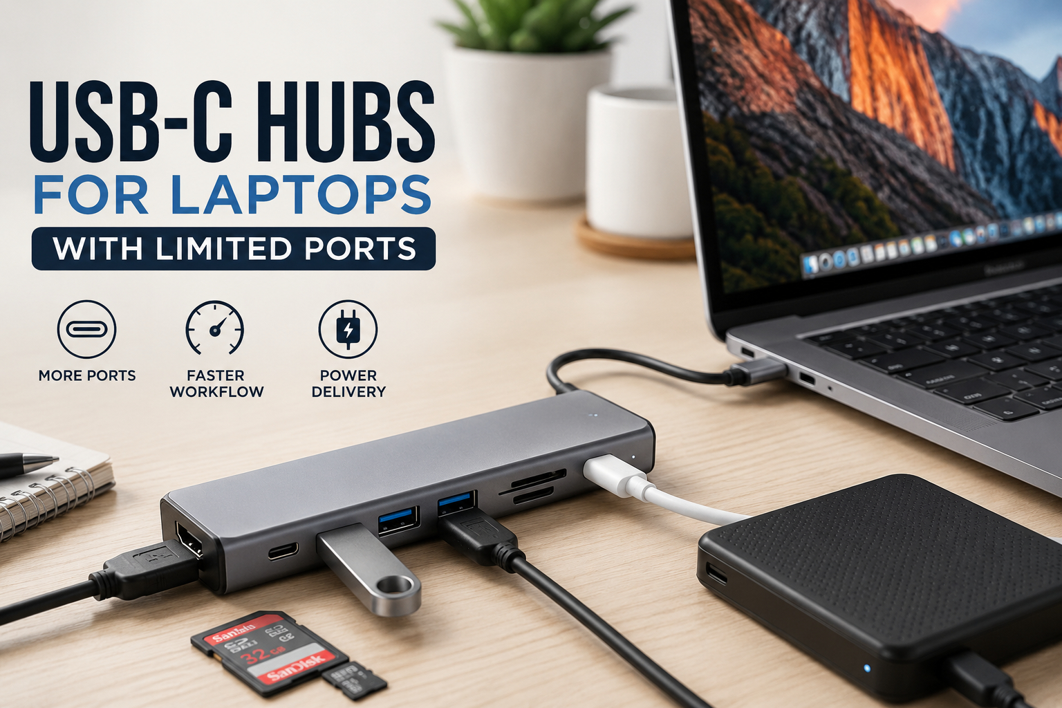USB-C Hubs for Laptops With Limited Ports