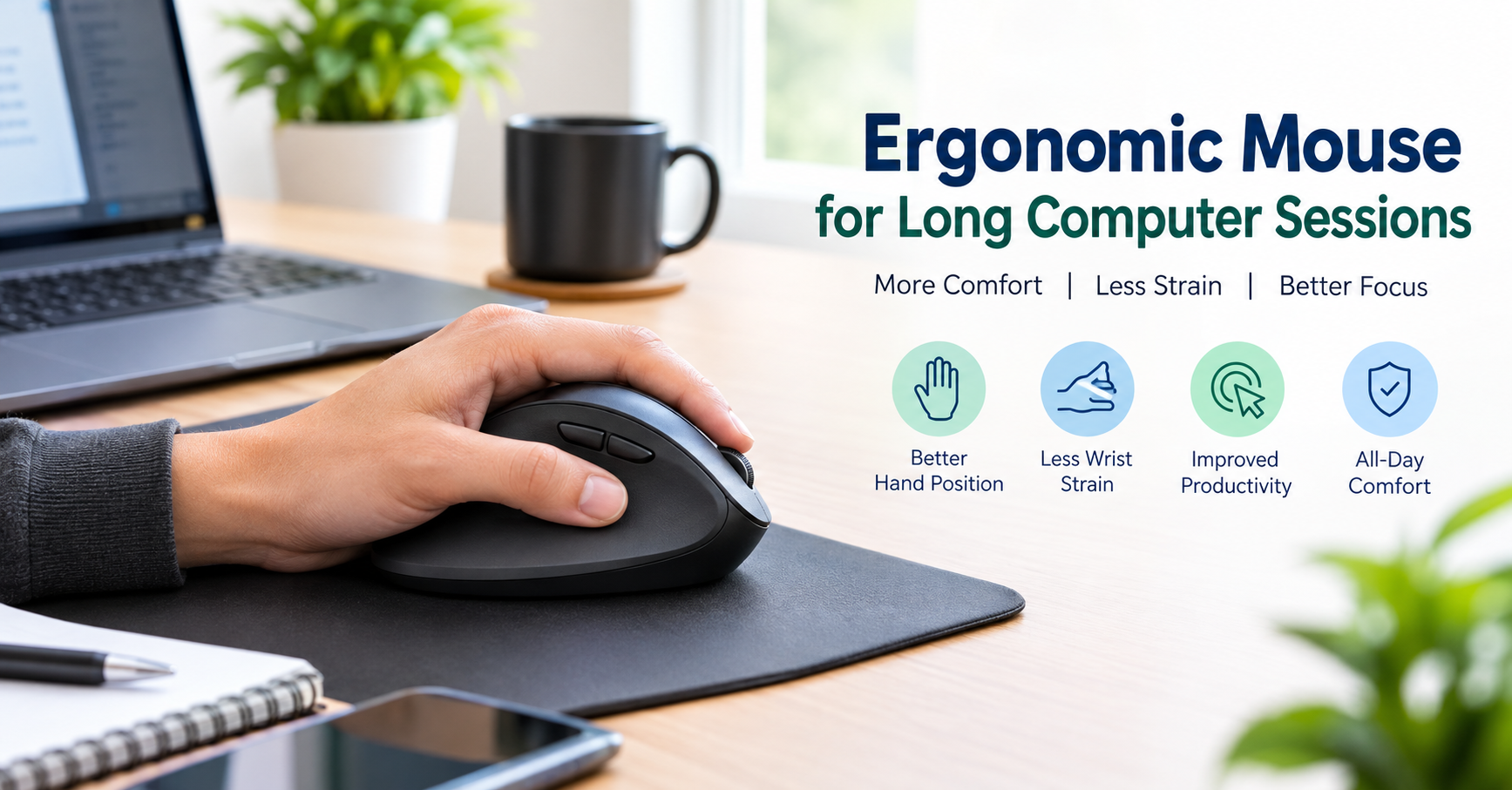 Ergonomic Mouse for Long Computer Sessions